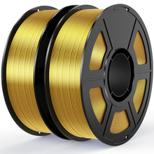 Load image into Gallery viewer, i3DCom Gold Silk PLA Filament Bundle 1.75mm 3D Printer Filament, 2kg Spool (4.4lbs), Dimensional Accuracy +/- 0.03 mm, Fit Most FDM 3D Printer (Silk Gold 2-Pack)