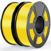 Load image into Gallery viewer, i3DCom Yellow Silk PLA Filament Bundle 1.75mm 3D Printer Filament, 2kg Spool (4.4lbs), Dimensional Accuracy +/- 0.03 mm, Fit Most FDM 3D Printer (Silk Yellow 2-Pack)