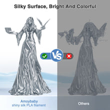 Load image into Gallery viewer, i3DCom Silk Silver Grey PLA Filament 1.75mm, Shiny Silk PLA 3D Printer Filament High Speed & Clog-Free, Dimensional Accuracy +/- 0.03mm, 1kg(2.2lb), Fits for Most FDM 3D Printers
