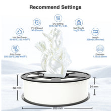 Load image into Gallery viewer, i3DCom Pearl White Silk PLA Filament 1.75mm, Shiny Silk PLA High Speed 3D Printer Filament, Dimensional Accuracy +/- 0.03mm, 1kg(2.2lb), Fits for Most FDM 3D Printers