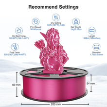 Load image into Gallery viewer, i3DCom Rose Red Silk PLA Filament 1.75mm 3D Printer Filament, 2kg Spool (4.4lbs), Dimensional Accuracy +/- 0.03 mm, Fit Most FDM 3D Printer (Silk Rose Red 2-Pack)