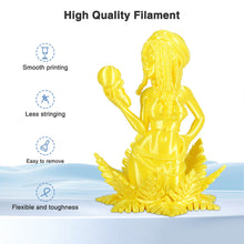 Load image into Gallery viewer, i3DCom Silk Yellow PLA Filament 1.75mm, Shiny Silk PLA 3D Printer Filament High Speed & Clog-Free, Dimensional Accuracy +/- 0.03mm, 1kg(2.2lb), Fits for Most FDM 3D Printers