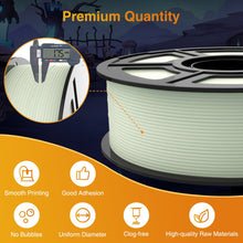 Load image into Gallery viewer, i3DCom Glow in The Dark PLA Filament 1.75mm 3D Printer Filament, 1kg Spool (2.2lbs), Dimensional Accuracy +/- 0.03 mm, Fit Most FDM 3D Printer (Glow Green)