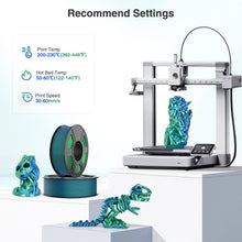 Load image into Gallery viewer, i3DCom Dual Color Silk PLA Filament 1.75mm 3D Printer Filament Bundle, 2kg Spool (4.4lbs), Dimensional Accuracy +/- 0.03 mm, Fit Most FDM 3D Printers (Silk Blue Green 2-Pack)