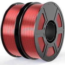 Load image into Gallery viewer, i3DCom Red Silk PLA Filament Bundle 1.75mm 3D Printer Filament Bundle, 2kg Spool (4.4lbs), Dimensional Accuracy +/- 0.03 mm, Fit Most FDM 3D Printer (Silk Red 2-Pack)
