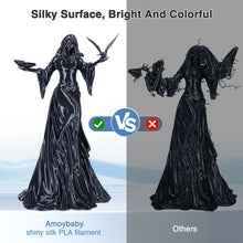 Load image into Gallery viewer, i3DCom Silk Black PLA Filament 1.75mm, Shiny Silk PLA 3D Printer Filament High Speed &amp; Clog-Free, Dimensional Accuracy +/- 0.03mm, 1kg(2.2lb), Fits for Most FDM 3D Printers
