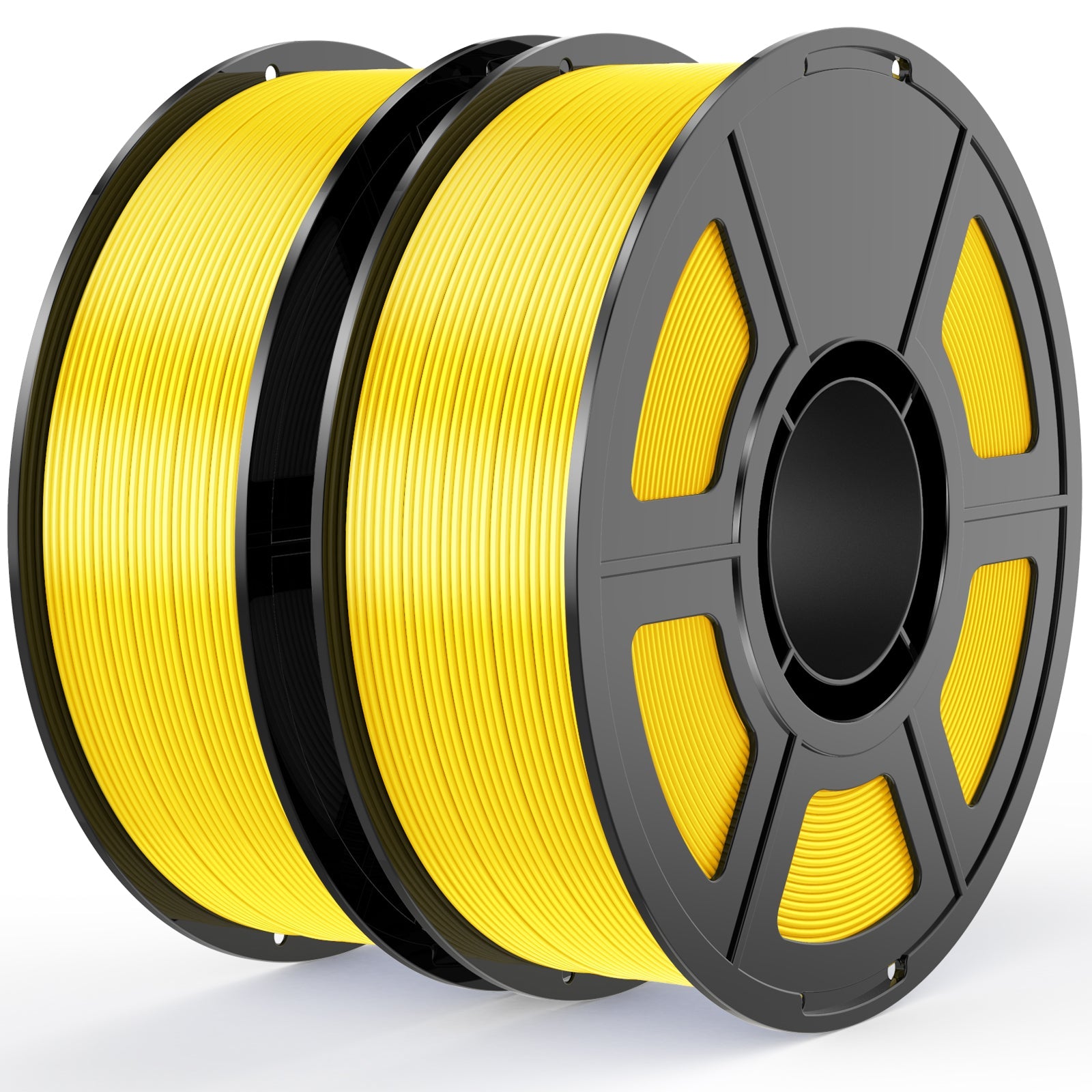 i3DCom Yellow Silk PLA Filament Bundle 1.75mm 3D Printer Filament, 2kg Spool (4.4lbs), Dimensional Accuracy +/- 0.03 mm, Fit Most FDM 3D Printer (Silk Yellow 2-Pack)