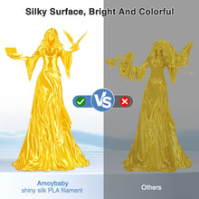 Load image into Gallery viewer, i3DCom Silk Bright Gold PLA Filament 1.75mm, Shiny Silk PLA 3D Printer Filament High Speed &amp; Clog-Free, Dimensional Accuracy +/- 0.03mm, 1kg(2.2lb), Fits for Most FDM 3D Printers
