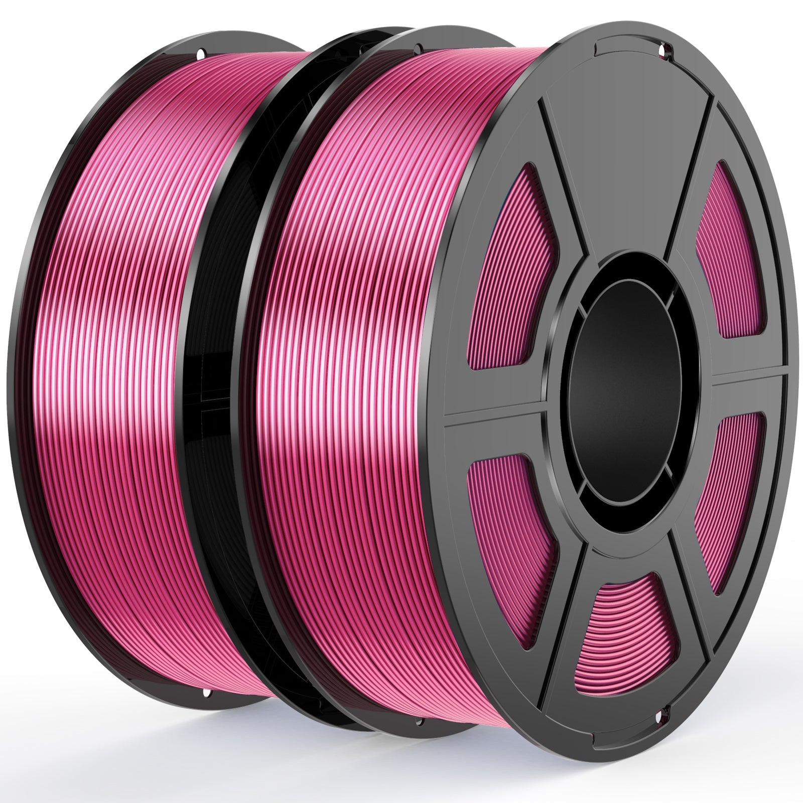 i3DCom Rose Red Silk PLA Filament 1.75mm 3D Printer Filament, 2kg Spool (4.4lbs), Dimensional Accuracy +/- 0.03 mm, Fit Most FDM 3D Printer (Silk Rose Red 2-Pack)