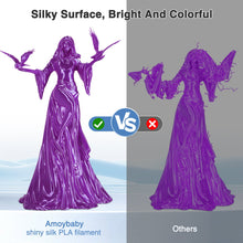 Load image into Gallery viewer, i3DCom Silk Purple PLA Filament 1.75mm, Shiny Silk PLA 3D Printer Filament High Speed &amp; Clog-Free, Dimensional Accuracy +/- 0.03mm, 1kg(2.2lb), Fits for Most FDM 3D Printers
