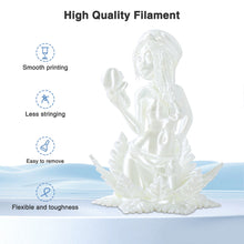 Load image into Gallery viewer, i3DCom Pearl White Silk PLA Filament 1.75mm, Shiny Silk PLA High Speed 3D Printer Filament, Dimensional Accuracy +/- 0.03mm, 1kg(2.2lb), Fits for Most FDM 3D Printers
