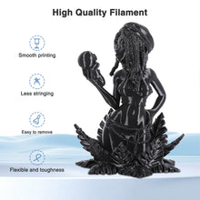Load image into Gallery viewer, i3DCom Silk Black PLA Filament 1.75mm, Shiny Silk PLA 3D Printer Filament High Speed &amp; Clog-Free, Dimensional Accuracy +/- 0.03mm, 1kg(2.2lb), Fits for Most FDM 3D Printers
