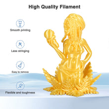 Load image into Gallery viewer, i3DCom Silk Bright Gold PLA Filament 1.75mm, Shiny Silk PLA 3D Printer Filament High Speed &amp; Clog-Free, Dimensional Accuracy +/- 0.03mm, 1kg(2.2lb), Fits for Most FDM 3D Printers
